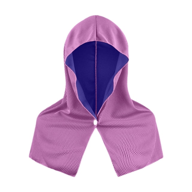 Toalla refrescante con capucha que absorbe el sudor y se seca rápidamente para correr. Púrpura