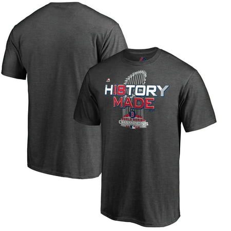 Sox Mens Leather - Boston Red Sox Majestic 2018 World Series Champions Locker Room T-Shirt - Charcoal