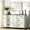 White, variant on Buildhom 54" Farmhouse 7-Drawer Dresser with 4 Wood Legs, Wood Chest for Bedroom, Living Room, White