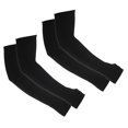 thumbnail image 1 of Uxcell 2 pares de mangas para brazos, protección solar, mangas de enfriamiento con agujero para el pulgar para deportes y senderismo, negro, 1 of 1