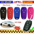 thumbnail image 3 of Silicone Case Cover Entry Skin Fob Protector for Ford F 150 250 350 Ranger Key (red and pink), 3 of 4
