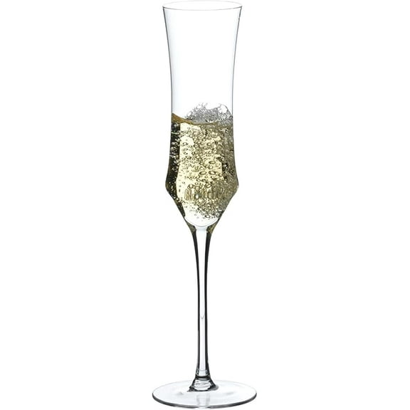 Champagne Flutes Hand Blown Crystal Champagne Glasses With Long Stem - 7 oz Elegant Sparkling Wine Stemware - Unique Gift for Birthday,Wedding,Mother's Day,Housewarming