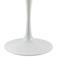 thumbnail image 3 of Modway Lippa 27.5" Round Artificial Marble Dining Table in White, 3 of 6
