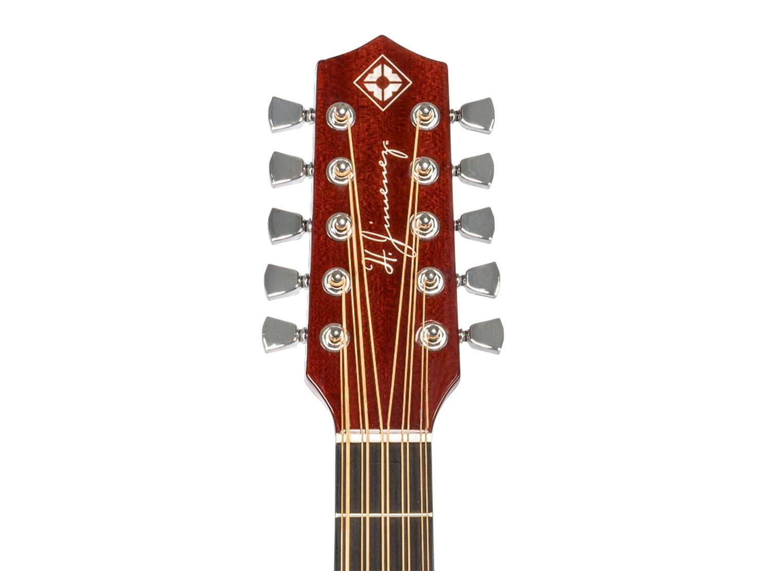 H. Jimenez LBQ4E El Patron Acoustic-Electric Bajo Quinto Transparent Red