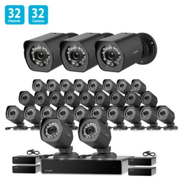 Zmodo BS-1032-B 1.0 MP 32 Channel Network NVR 32 IP HD Security Camera System