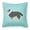Blue, variant on Carolines Treasures BB3830PW1414 Sheltie & Shetland Sheepdog Checkerboard Green Fabric Decorative Pillow