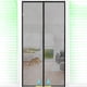thumbnail image 5 of Puerta mosquitera magnética: fibra de vidrio reforzada, imanes autosellantes, cortina de malla resistente, tamaño de puerta 37" x 83" (negro), 5 of 5
