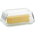 thumbnail image 1 of Trudeau Linea Covered Glass Butter Dish, 1 of 3