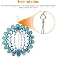 thumbnail image 4 of 3D Wind Chime Outdoor Spinning Wind Chime Dynamic Rotating Wind Chimes 3D Metal Sheet Wind Turning Decor Rotating Outdoor Garden Decoration Wind Runner for Balcony Garden, 4 of 7
