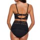 thumbnail image 4 of Augper Women's Two Crochet Lace High Waist V Neck Bikini Set Swimsuit, 4 of 8
