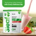 thumbnail image 4 of 3leaf Kids Nutrition Powder – Whole Milk Strawberry Protein Powder – Meal Replacement Shake – Everyday Protein Drink – Made in Ireland from Grass and Clover-Fed Cows - 29.6 oz, 4 of 7