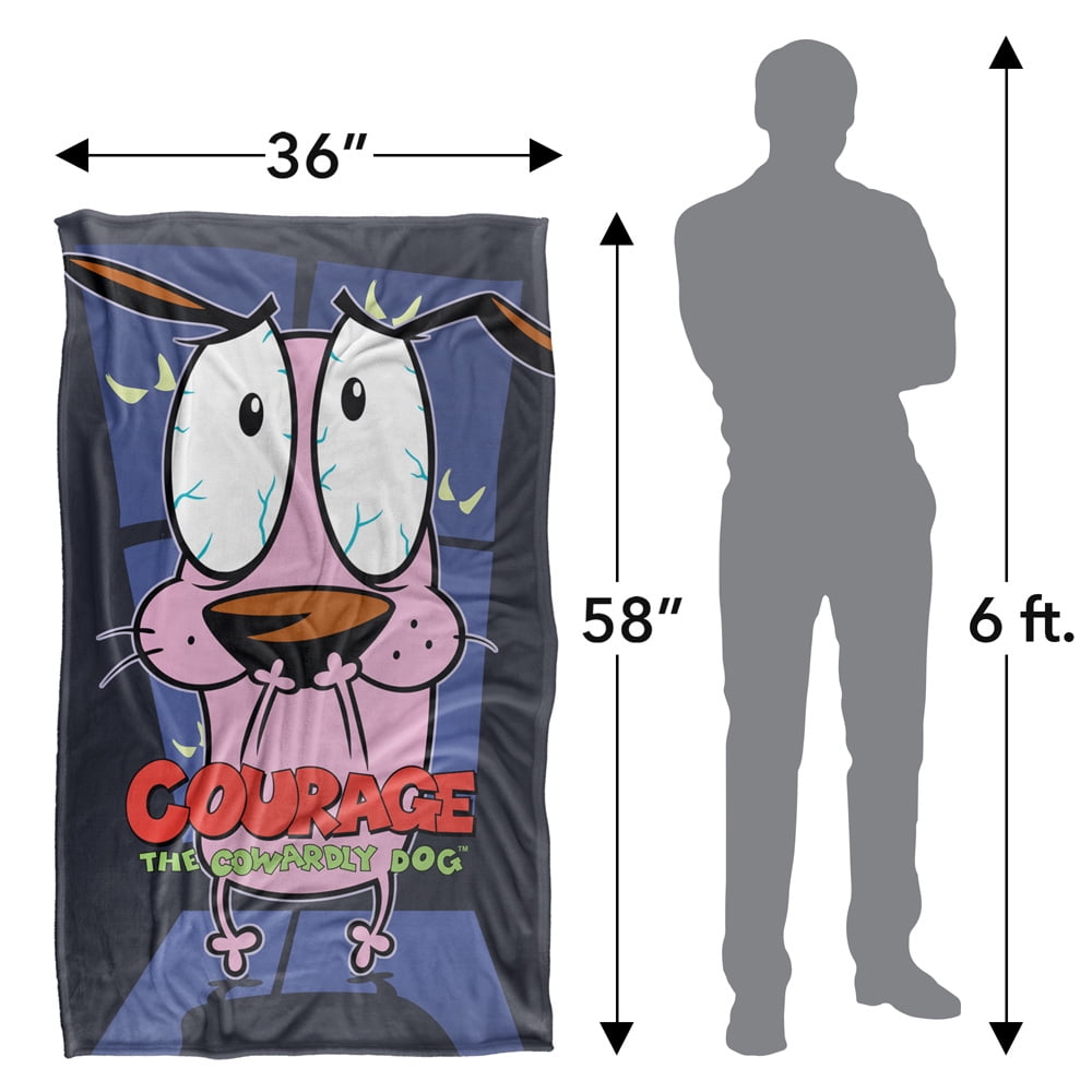 Courage The Cowardly Dog Window Silky Touch Super Soft Throw Blanket 36" x 58"