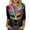 B, variant on Mardi Gras Shirts for Women S-5XL 3/4 Sleeve Blouse Plus Size Crewneck Sequin Tops Trendy Holiday Tee 5X-Large