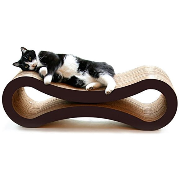 PetFusion Cat Scratcher Lounge - Deluxe (Walnut Brown)
