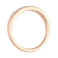 thumbnail image 2 of 1/4 Carat Round Diamond Unisex Wedding Band Ring in 14K Rose Gold (Ring Size 4) (I1-I2 Clarity), 2 of 4