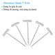 thumbnail image 4 of Uxcell T Pins, 1 Inch Straight T Pins para el hogar, oficina, plateado, 50Pack, 4 of 6