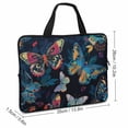 thumbnail image 2 of Werpe Butterflies Neoprene Laptop Carrying Bag Diving Fabric Tablet Cover 13inch, 2 of 5