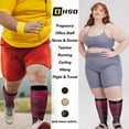thumbnail image 3 of JUNWELL Wide Calf Compression Socks for Women and Men Circulation  Plus Size Knee High Support Stockings  4XL, 3 of 6