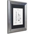 thumbnail image 2 of Trademark Fine Art "Vintage Banjo Patent 1896 White" Canvas Art by Claire Doherty Black Matte, Silver Frame, 2 of 3