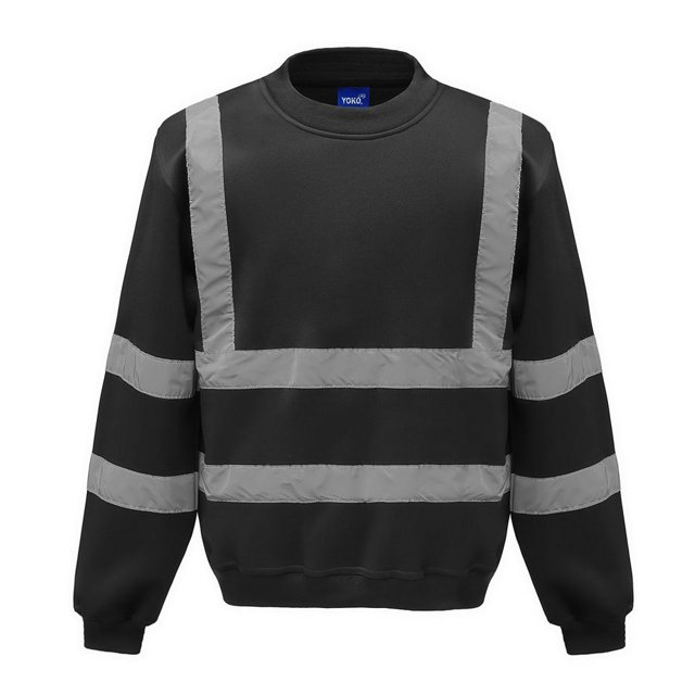 Yoko - Jersey Alta Visibilidad para Adultos Unisex (Negro)