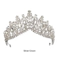 thumbnail image 4 of maskred Shining Wedding Tiaras Wide Application And Beautiful Creating Memorable Moments silver 1Set, 4 of 6