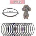 thumbnail image 1 of 16pcs Newborn Puppy ID Bands, Soft Polyester Adjustable Whelping Collars Kitten Collars Puppy Identification Collars (Multicoloured), 1 of 2