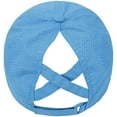 thumbnail image 4 of Womens Criss Cross Ponytail Baseball Cap Adjustable High Messy Bun Ponycap Quick Drying Hat, 4 of 7