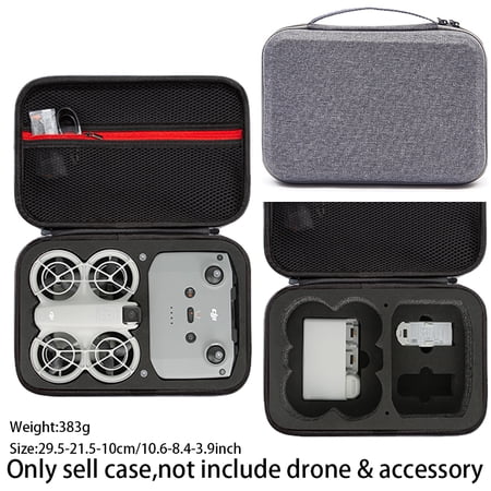 Portable EVA Carrying Case for DJI Neo Fly More Combo Accessories Storage Travel bag for DJI Neo Compatible with RC-N3 Remote Controller Two-Battery Charging Hub