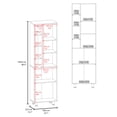 thumbnail image 5 of White Kitchen Pantry with Multiple Open and Closed Shelves, 5 of 5