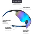 thumbnail image 2 of Xagger Sport Shield Sunglasses for Men Women Cycling Running Baseball UV400 Sun Glasses Wrap Around TR90 Frame, 2 of 6