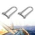 thumbnail image 1 of Long Manille, Manille en Acier Inoxydable 8mm Robuste pour Bateaux RVs Remorque, 1 of 7