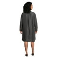 thumbnail image 4 of terra & sky long sleeve shirtdress, 4 of 6