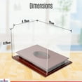 thumbnail image 4 of DECOMIL- Football Display Case 4 Sides Visible UV Protection, Cherry Finish, 4 of 6