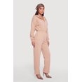 thumbnail image 2 of Women's Fleece Half Zip Hooded Jumpsuit, 2 of 3