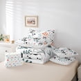 thumbnail image 6 of Homewish Kawaii Grey Wolf 7-Piece Twin Bedding Sets for Child Boys Girls,Chic Floral Flower Bedding Comforter Set,Cartoon Animal Breathable Sheet Sets,Super Cozy Room Decor,Reversible, 6 of 8