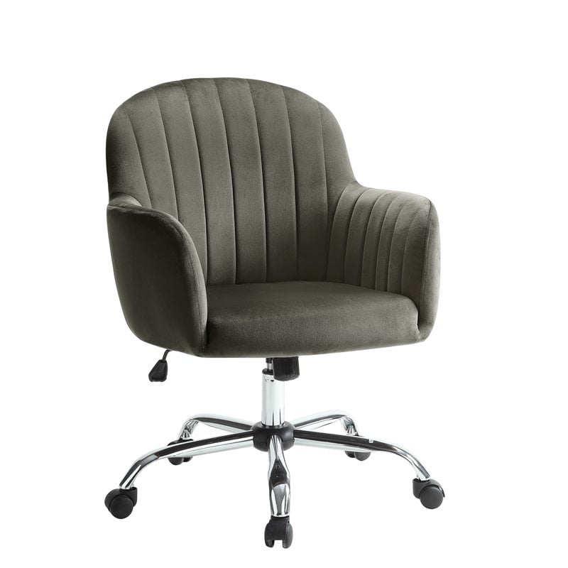 Furniture Of America Allenton Contemporary Velvet Office Chair In