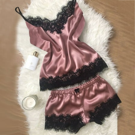 

Tfalo Lingerie For Women Pajamas For Women 2Pc Lingerie Women Sexy Nightdress Nightgown Sleepwear Underwear Set