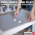 thumbnail image 3 of MakerBase Peel and Stick 10 x 10 Inch Building Brick Baseplates Grey / 4-Pack, 3 of 5