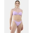 thumbnail image 2 of No Boundaries Lavender V-Wire Bikini Top, Women’s, 2 of 5