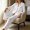 White women's two piece lounge set a1, variant on sdhkgrrt Women's 2 Piece Pajama Set Solid Collared Long Sleeve Top Drawstring Waist Wide Leg Pants Matching Outfits Casual Lounge Set Fall Winter Tracksuit Clothing, Blue L