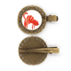 thumbnail image 1 of Rojo sonriente gato gordo animal acuarela Broche broche broche broche broche broche, 1 of 3