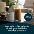 thumbnail image 4 of Libbey Classic Can XL Set of Drinking Glasses, Iced Coffee Cups Set of 4, 20 Oz, Dishwasher Safe Glass Beer Cups for Beverages and Cocktails, 4 of 5