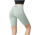 thumbnail image 2 of Mlzmgr Workout Shorts Women Elastic High Waist Lightweight Shorts Stretchy Tight Spandex Shorts Women, 2 of 4
