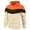 Orange, variant on AnuYalue Men's Fashion Sweatshirt Novelty Color Block Hoodie Casual Loose Fit Long Sleeve Coat Winter Fall Warm Overcoat