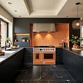 thumbnail image 2 of Akicon 48 Inch Freestanding Gas Range with 8 Sealed Burners Cooktop, 6.7 Cu.Ft. Dual Zone Capacity, Natural Gas/LP Convertible-TOSTOSA1, 2 of 3