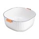 thumbnail image 2 of Cesta organizadora de cocina | Contenedor de almacenamiento de escurridor de plástico seguro para alimentos para utensilios de verduras | Robusto Fácil de Limpiar Multiusos Blanco | 26,8x26x11,1cm, 2 of 6
