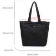 thumbnail image 4 of Bolso Mujer Axila Ligero Simple Hobo Compras Ocio Negro, 4 of 8