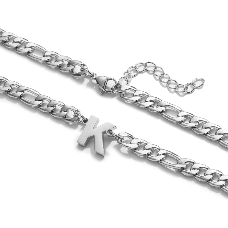 APSVO Stainless Steel Initial Letter Pendant Necklace photo 6