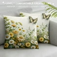thumbnail image 3 of Nawypu Spring Floral Throw Pillow Covers Garden Flower Butterfly Decorative Pillows for Couch Sofa Garden Patio Decor, 3 of 5