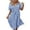 Sky Blue, variant on Women's Button Down Midi Dress, Short Sleeve Floral Print Belted Loose Shirt Dress
